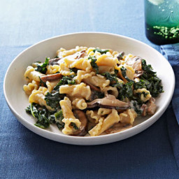 Campanelle with Mushrooms and Kale