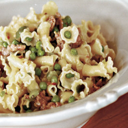 Campanelle with Sausage & Leeks