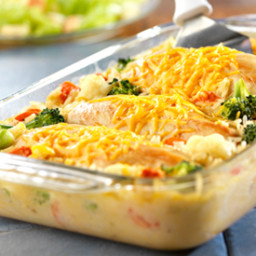 Campbell's Cheesy Chicken and Rice Casserole