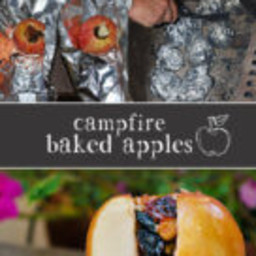 Campfire Baked Apples Stuffed with Nuts and Dried Fruit