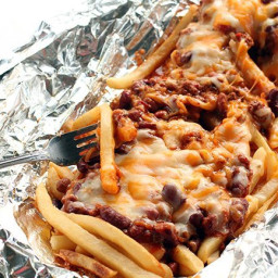 Campfire Chili Cheese Fries Tin Foil Dinner