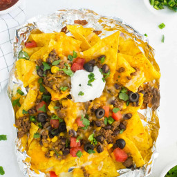 Campfire Nachos (Grill and Oven Baked Options!)