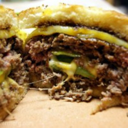 Camping Recipes: Pepper and Cheese Stuffed Burgers
