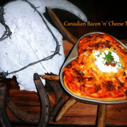 Canadian Bacon 'n' Cheese Toad-in-the-Hole Pizza  