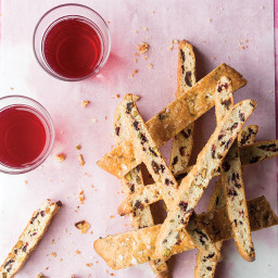 Candied Cherry, Date, and Pistachio Biscotti