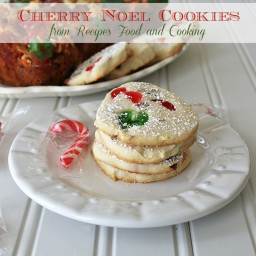 Candied Cherry Noel Cookies
