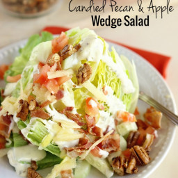 Candied Pecan and Apple Wedge Salad