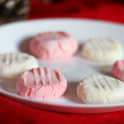 Candy Cane Cream Cheese Mints