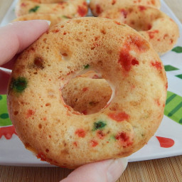 Candy cane donuts