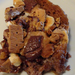 Candy's Toffee S'mores Bread Pudding