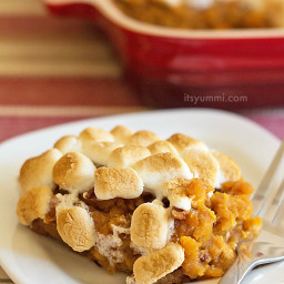 Canned Sweet Potato Casserole with Marshmallows