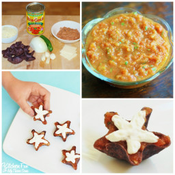 Canned Tomato Salsa Recipe with Patriotic Appetizers!