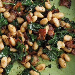 Cannellini Beans with Pancetta and Spinach