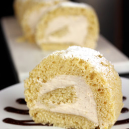 Cannoli Roll Cake