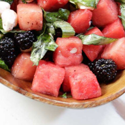 Caprese Salad with Blackberry & Watermelon