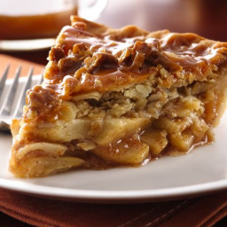 Caramel-Apple Streusel Pie