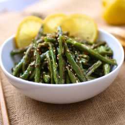 Caramelized Green Beans with Soy and Lemon