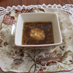 Caramelized Leek and Mushroom Soup