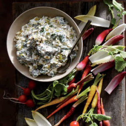 Caramelized Leek and Spinach Dip
