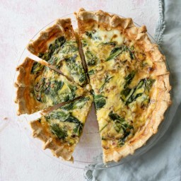 Caramelized Onion and Spinach Quiche