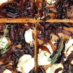 Caramelized Onion Tart with Goat Cheese and Thyme