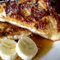 Caramelized Stuffed Challah French Toast