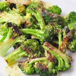 Caramelized Broccoli with Roasted Garlic Vinaigrette