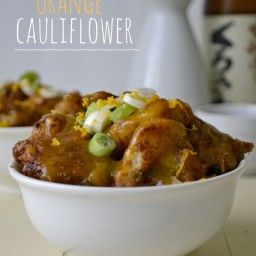 Cara's Crispy Orange Cauliflower. Vegan Glutenfree Recipe