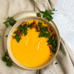 Cardamom, Carrot and Coconut Soup