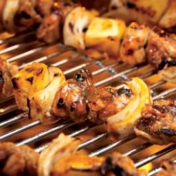 Caribbean Chicken  and  Pineapple Kebabs