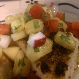 Caribbean Grilled Chicken with Pineapple Salsa