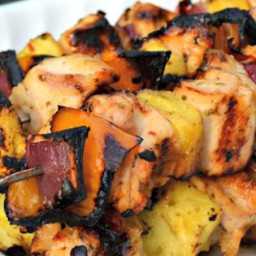 Caribbean-Inspired Grilled Chicken Kabobs Recipe