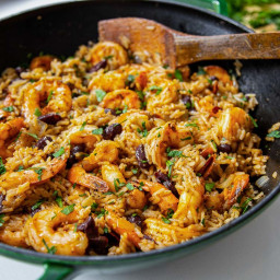 Caribbean Rice and Beans with Shrimp Recipe