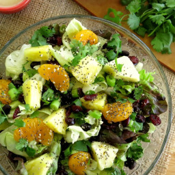 Caribbean Salad with Honey Lime Dressing