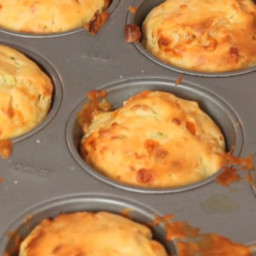 Carrot and courgette savoury muffins