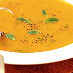Carrot and mint soup