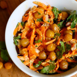 Carrot and Spiced Chickpea Salad
