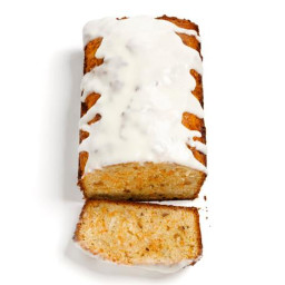 Carrot Bread With Hazelnuts, Coconut and Cream Cheese Glaze