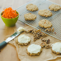 Carrot Cake Cookie Recipe | Cream Cheese Frosting!