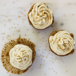 Carrot Cake Cupcakes with Homemade Buttercream Icing