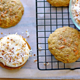 Carrot Cake Whoopie Pies with Coconut
