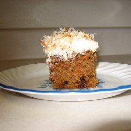 Carrot Cake with Coconut Cream Cheese Frosting