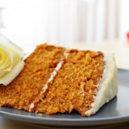 Carrot Cake with Fluffy Cream Cheese Frosting