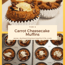 Carrot Cheesecake Muffins ~ THM S
