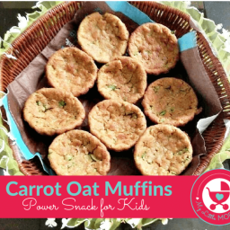 Carrot Oat Muffins Recipe for Kids