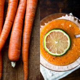 Carrot, Papaya and Sesame Smoothie