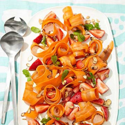 Carrot Ribbon and Berry Side Salad