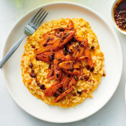 Carrot Risotto With Chile Crisp