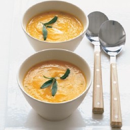 Carrot Soup With Orange, Ginger, And Tarragon