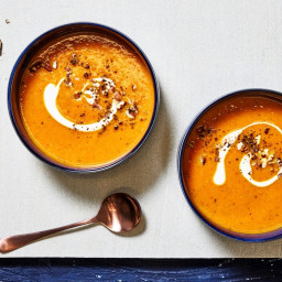 Carrot Soup With Toasted Spices and Pecans